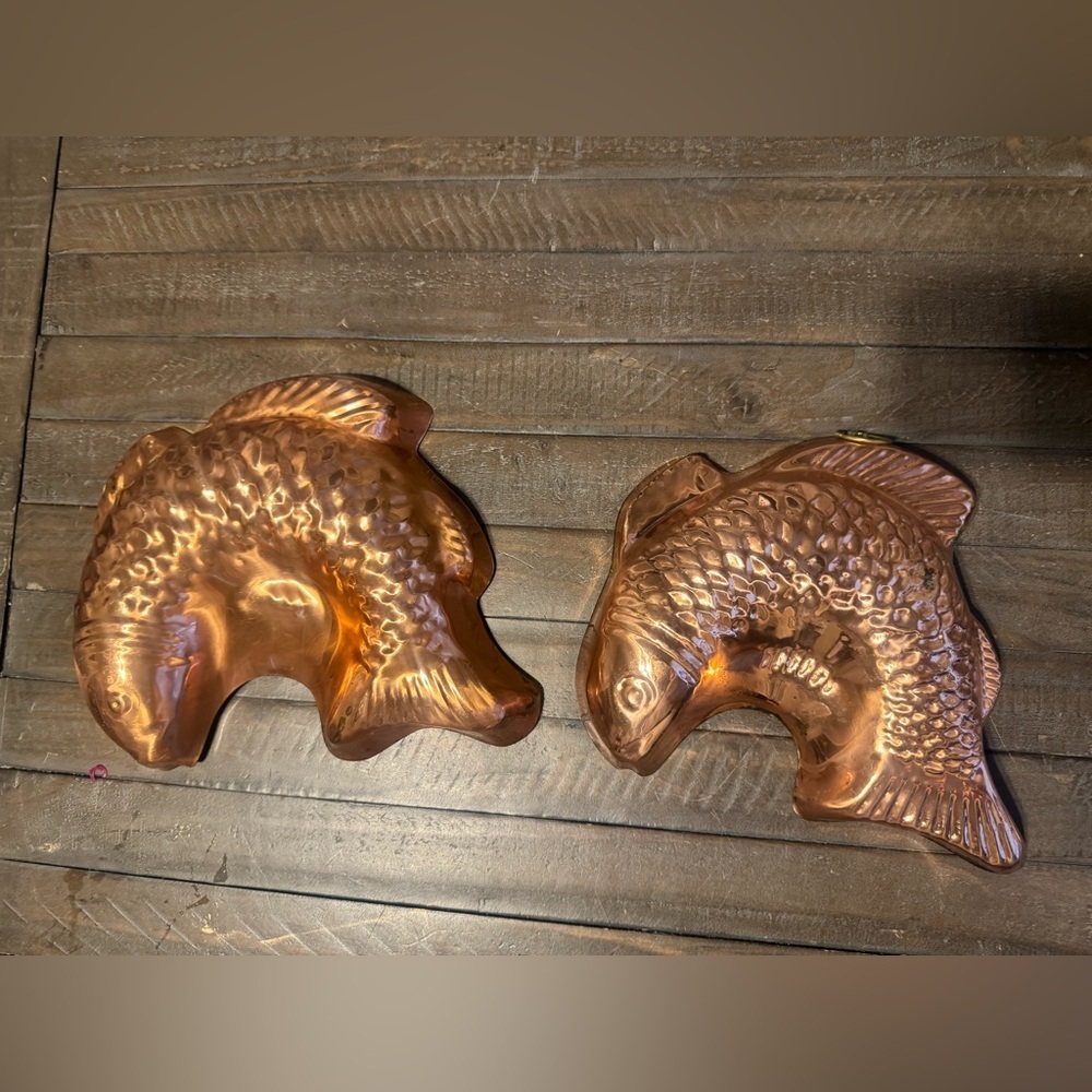 Copper Fish-Shaped Wall Accents Molds